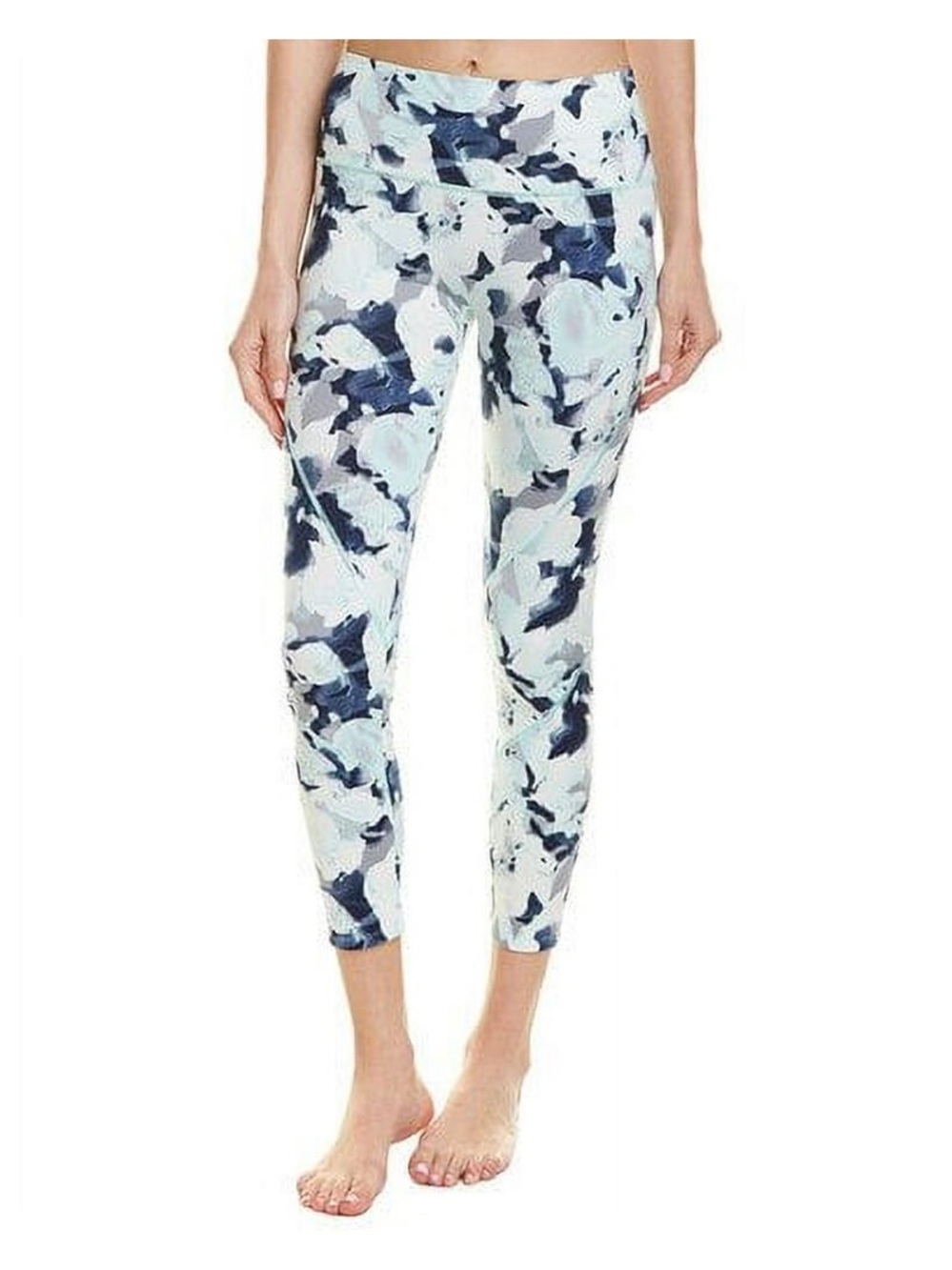 {NATORI} Power Ice Petals High-Waist Floral Leggings - Size Small
